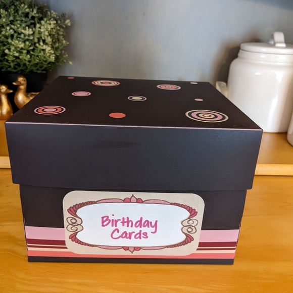 Creative Memories Power Sort Mini Box Pink Bon Bons Photo/ Card Holder  7.5" - Picture 1 of 8